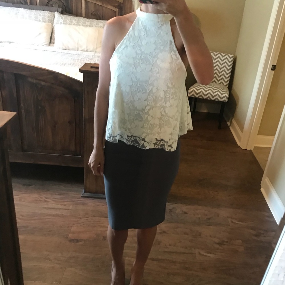 ❌sold❌White lace top